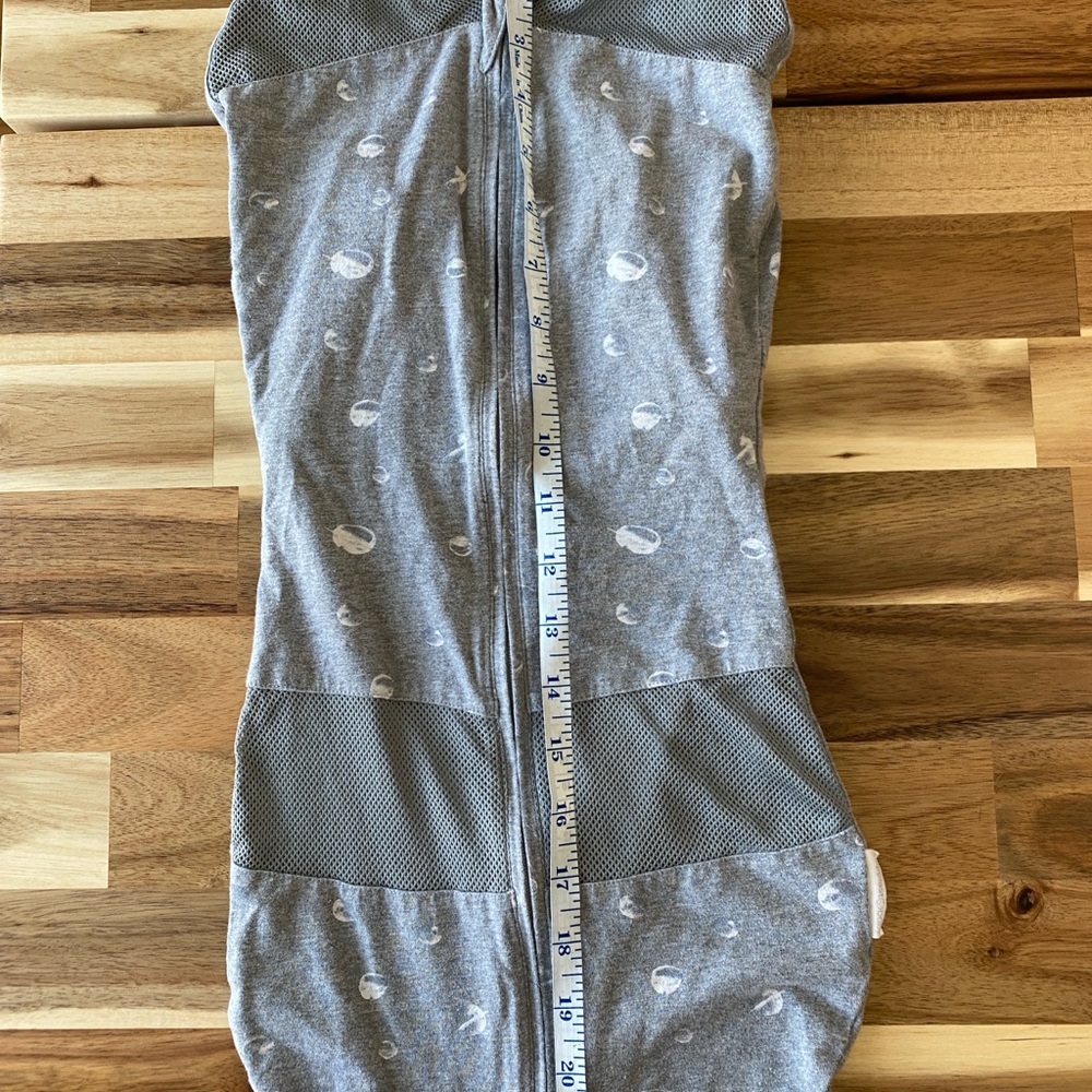 Happiest Baby Sleepea Swaddle/Sleep Sac, L (4-6mo), Charcoal Planets Print